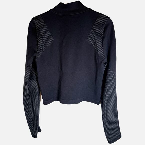 Fabletics Demi Lovato Maddie Midi Jacket Size Large Black Zip‑Up Athletic Top - Picture 6 of 15